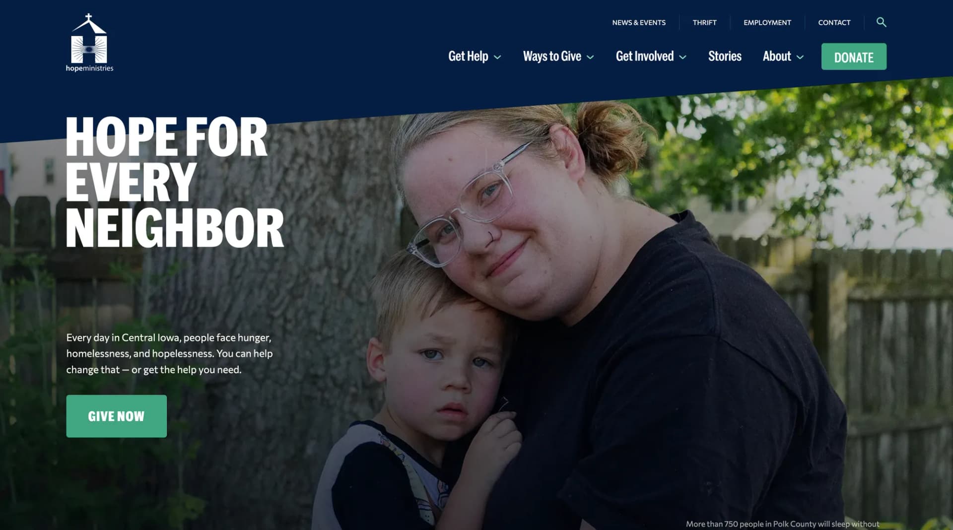 Hope Iowa homepage